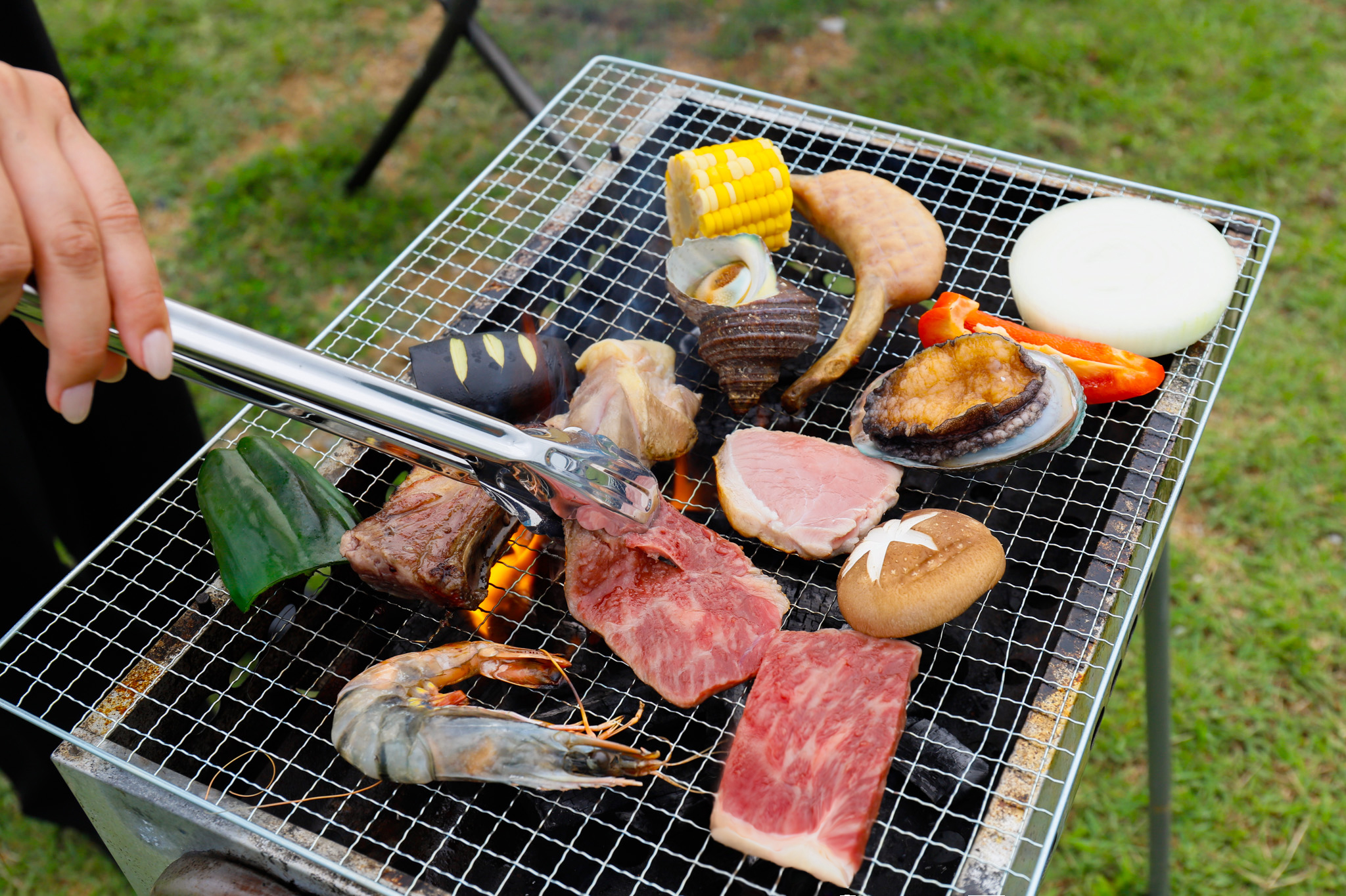 サウナイベントin無人島（岡山）：無人島でBBQを楽しむ