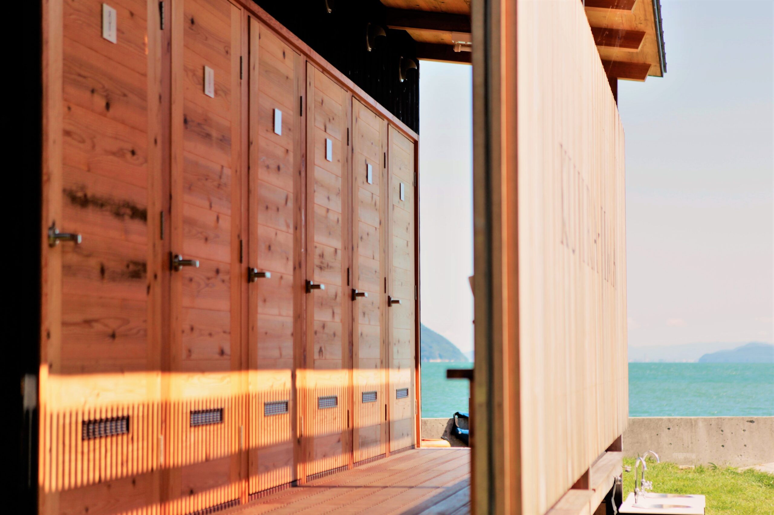 サウナイベントin無人島（岡山）：設備にこだわり、トイレ・シャワー完備