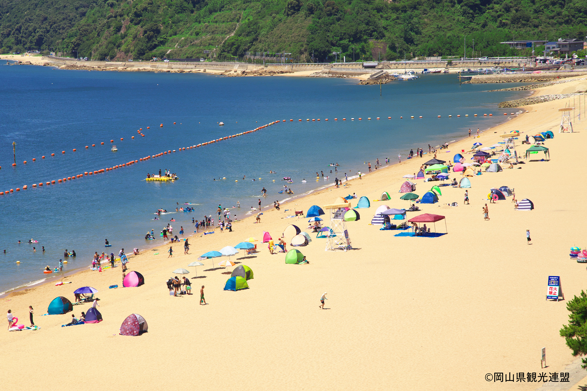 岡山県玉野市の渋川海岸・渋川海水浴場
